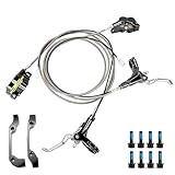 KOONDHEEND Upgraded Front Rear Brake Lever Kit with E-Brake for Surron Light Bee/Light Bee X,Talaria XXX,Talaria Sting MX3 / R MX4,Segway X160 X260, eRide Pro SS | 4 Piston Hydraulic Disc Brake