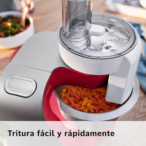 Bosch MUM5 CreationLine - Robot de cocina, potencia de 1000 W, 7 velocidades + función Pulse, color rojo 4 Bosch Mum5 Creationline - Robot De Cocina, Potencia De 1000 W, 7 Velocidades + Función Pulse, Color Rojo
