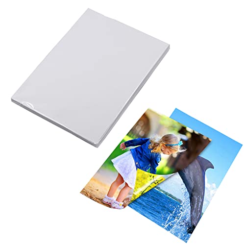 Liwute 8X11.5" 50Sheets A4 Double-Sided Glossy Photo Paper For Laser Printer 128Gsm Laser Printing Coated Paper For Business Card, Menu, Design Draft Printing Etc (128Gsm 8X11.5") #TOP20