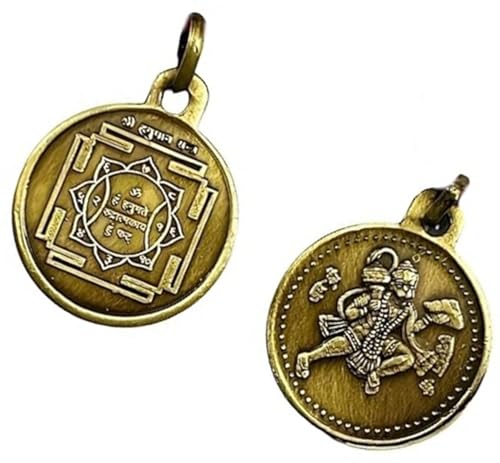 Pendentif Shri Hanuman Yantra en laiton idéal pour vos séances de yoga
