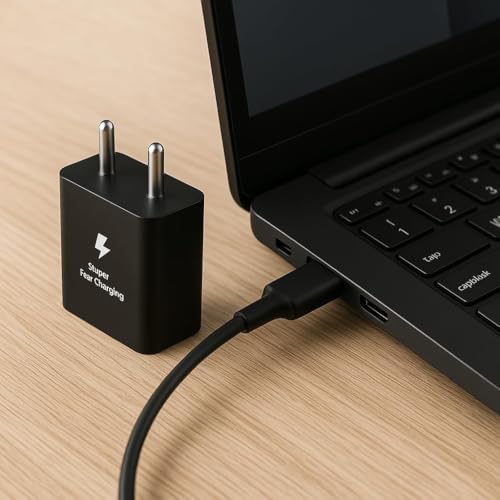 Image of Addtam 45W C-Type Superfast 3.0 PD Charging Adapter Compatible with Samsung Galaxy S25 /S24 /S23 /Ultra /Plus /Edge /Fe /Z Fold 7 /Flip 7 /A56 /M36 /Tab S10 Ultra /S9 /A9 Plus|Laptop|Tab|Chromebook- 45Watt, Black