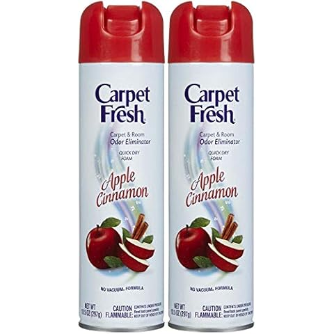 Carpet Fresh No-Vacuum Carpet Cleaner Aerosol, Apple Cinnamon, 10.5 Ounce (Pack of 2) Cover