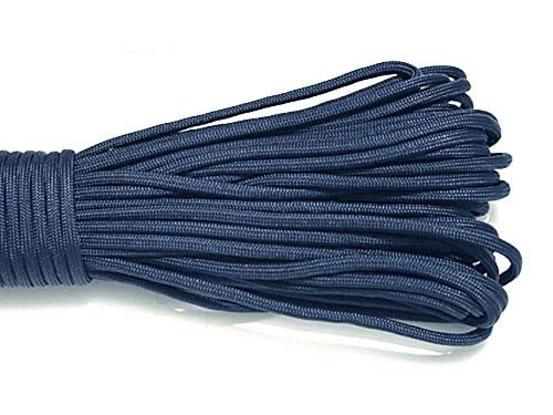 7 Strand Core 550lb Paracord Parachute Cord Lanyard Mil Spec Type III-100ft (Navy Blue(40#))