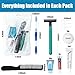 10 Pack Travel Hygiene Kits, 8-in-1 Personal Toiletry Kit -Toothbrush, Toothpaste, Comb, Flossers, Shampoo, Soap, Razor & Shaving Cream, Individually Packed for Travel, Guest Rooms,Vacation Rentals