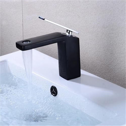 Robinet de lavabo cascade mitigeur en laiton Nero à commande mono-trou