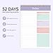 KMQOY To Do List Notepad - Daily Planner Pad Undated 52 Sheets Spiral Today Planner Note Pad Premium Thick Paper 6.5