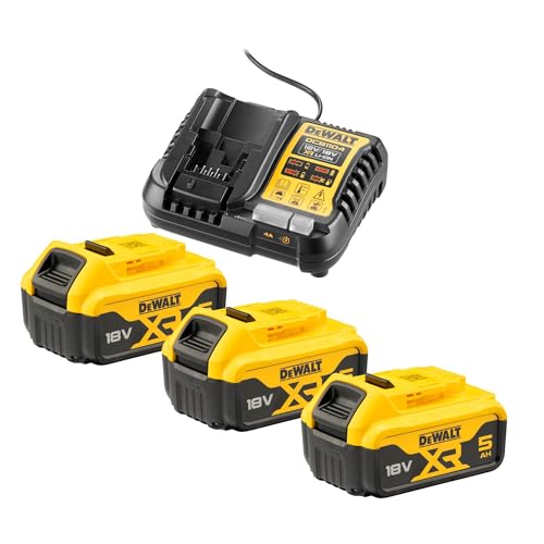 DEWALT DCB1104P3 QW   Kit de 3 baterias 18V XR y cargador Multi Voltage 4A