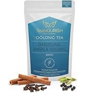 TeaNOURISH Darjeeling Masala Oolong Tea | Darjeeling Loose | Blended with Cardamom, Cinnamon, Clo...