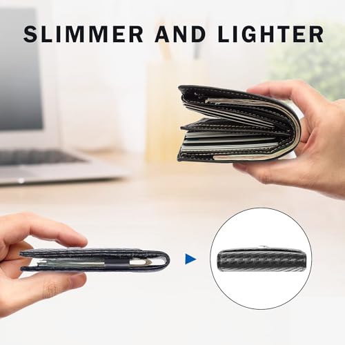 Image of Tipmile Money Clip Wallet for Men RFID Blocking Minimalist Slim Bifold Front Pocket Wallet