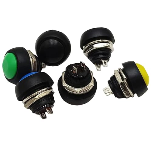 Interruptor pulsador momentáneo PBS-33B ideal para paneles de control domésticos y simulación 4