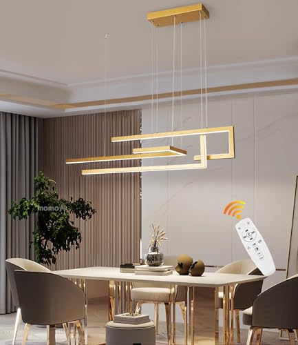 Lámpara colgante LED lineal moderna de 150 cm, 90 W, 7200 lm, luminaria minimalista para isla de cocina, recepción, comedor y cafetería.