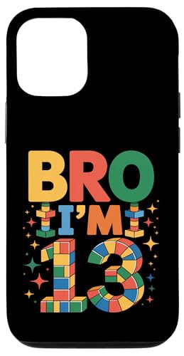 Birthday Boy Bro I'm 13 ςݖ؃ubN ubN X}zP[X iPhone 12/12 Pro p