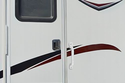Camp'n -2 Piece- All Weather Plastic Grab Handle - Entry Door Assist Bar For Rv, Trailer, Camper, Motor Home, Cargo Trailer, Boat-Oem Replacement (White 2-Piece) #TOP4