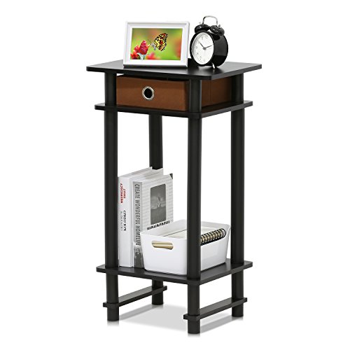 Furinno 17017 Turn-N-Tube End Table, 1-Pack...