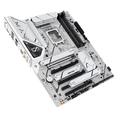 ASUS Z790-AYW WiFi W II Intel Z790 (LGA 1700) ATX Motherboard with PCIe® 5.0, 3X M.2, 12+1 DrMOS, DDR5, WiFi 6, 2.5Gb LAN, HDMI, USB 10Gbps Type-C®, USB 10Gbps Type-C®, Thunderbolt™, USB4®, Aura Sync by Asus - Image 4