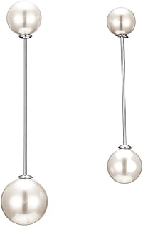 ブローチ ホワイト デリケート ダブル パール ピン複数 ファッション