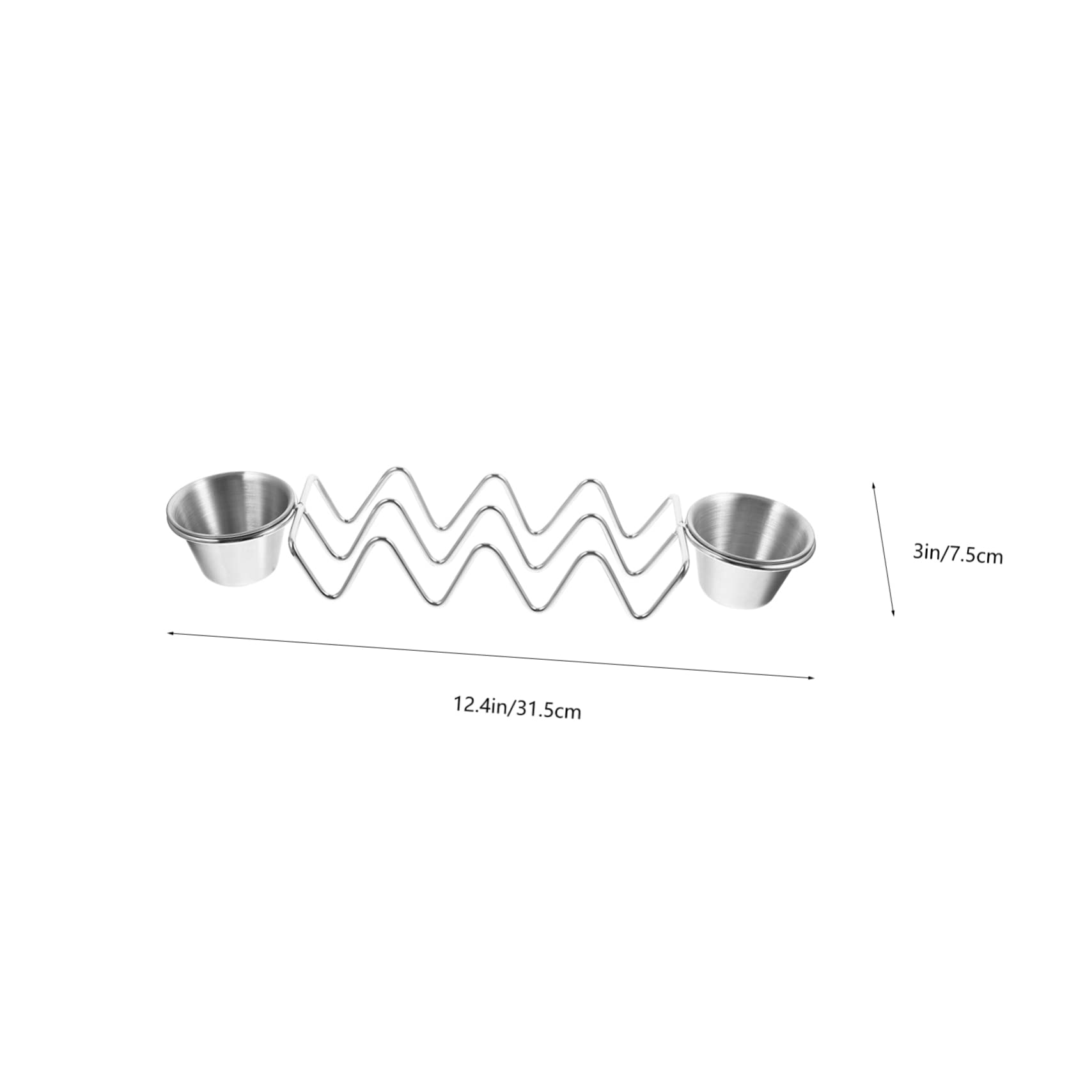 CIYODO Metal Taco Rack Sauce Cup Sheet Pans Tortilla Serving Tray Restaurant Grade