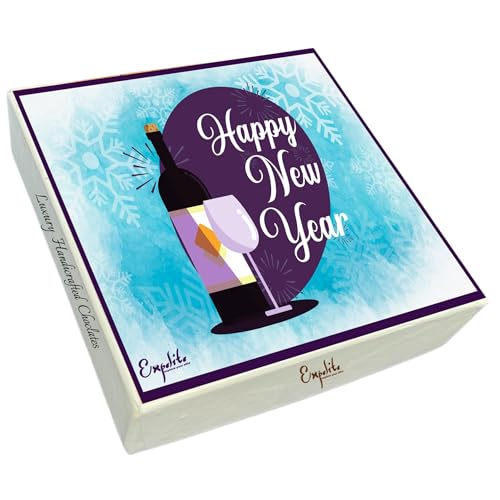 Image of Expelite Merry Christmas and Happy New Year Chocolate Gift Box - 4 pc Merry Christmas and Happy New Year Gift For Girlfriend, Boyfriend