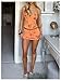 MakeMeChic Women's Sequin Mini Skirt Floral Bodycon Glitter Summer Y2K Party Short Skirts Orange Small