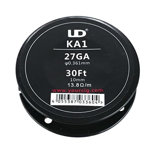 Youde UD Kanthal A1 Draht zum Selbstwickeln von Coils, Circa 9 m Rolle, 0.35 mm Durchmesser (27 awg), 1 Stück