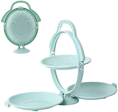 Anirdesh 3-Tiered Foldable Fruit, Candy, Snack, Vegetable or Food Serving Tray Plate Holder