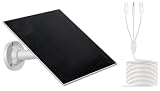 ywmvcm 3W Solar Panel with Built-in 4000mAh Battery, Universal 5V Solar Charger for Security Camera, Anti-Drain 3-in-1 Cable (Type-C/Micro/DC)