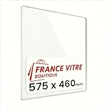 BRISACH   modèle : lhassa   575 x 460 x 4 mm   Vitre d’Insert pour cheminée et poêle à Bois   Verre de Rechange Haute température   jusqu'à 800°C