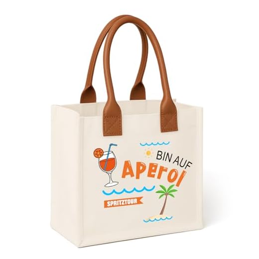 Szhhrxi Aperol Tasche, Aperol Merch & Accessoires - Shopper, Strandtasche, Aperol Spritz Geschenk für Frauen Freundin Mama Schwester, Personalisiert Aperol Tasche für Karneval Fasching（B
