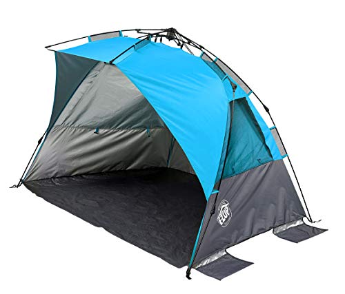 E-Z UP Portable Beach Tent 4 Person Sun Shelter UV with Carry Bag