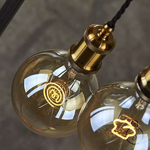 Pendente assemblato, portalampada E27 in metallo