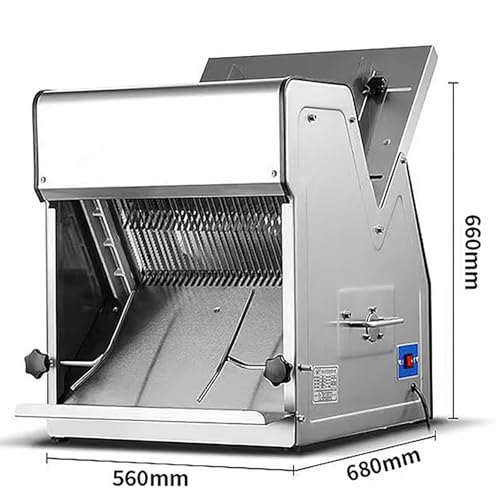 Cortadora de Pan Comercial de Acero Inoxidable 370W miniatura 4