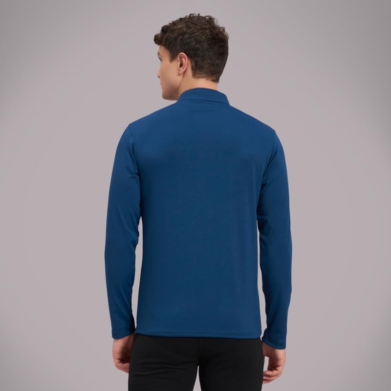 Image of ATICX Polyester Full Sleeve Compression High Turtle Neck Sports Jersey T Shirt for Men - Quick Dry Fit Gym Workout Top for Running, Swimming, Training, Cycling, Football, Badminton