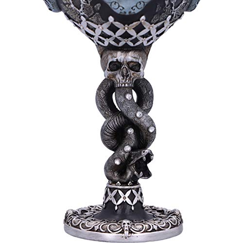 Cáliz coleccionable Harry Potter Voldemort de resina plateada Nemesis Now 6