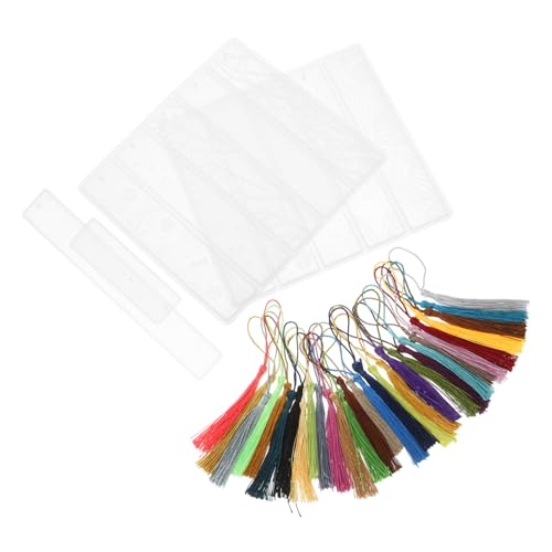 DOITOOL 1 Juego juego de moldes de silicona kit para hacer llaveros moldes para velas marcapaginas marcapáginas herramientas para hacer marcadores de libros molde de artesanía de bricolaje