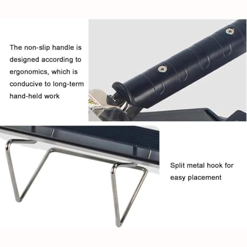 Sellador térmico portátil para bolsas, temperatura ajustable con soporte de seguridad, perfecto para sellar bolsas de papel de aluminio, kraft y mylar, tamaño de 200 mm
