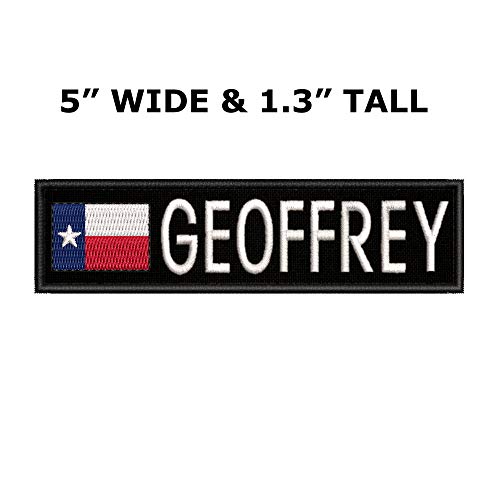 Custom Personalized Your Name Texas Flag Embroidered Premium Patch Diy Iron-On Or Sew-On Decorative Badge Emblem Vacation Souvenir Travel Gear Clothes Appliques #TOP1