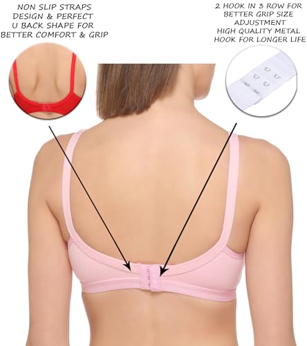 Image of SONA M1020 Non-Padded Non-Wired Molded Medium Coverage T-Shirt Bra with Adjustable Straps