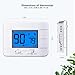 Non Programmable Thermostat for Home - Single Stage 1H/1C, with Room Temperature & Humidity Display and Large Blue LCD