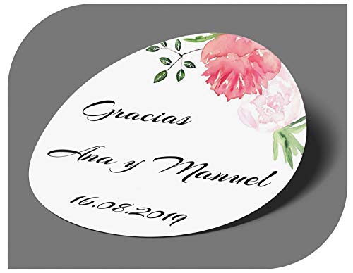 CrisPhy - Autocollants vintages personnalisables (date, nom,...) pour invitations à un mariage, baptême, fiançailles, anniversaire, Noël et autres réceptions