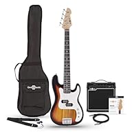 Includes 15W Amp, Cable, Bag, Strap & Spare Strings Classic Sunburst Finish Perfect Bass For Younger Beginners Crisp Clear Tone & Punchy Low End Depth Built From Lightweight Woods For Comfort & Playability