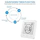 Wowlela Shower Clock Dusche Uhr Wasserdicht, Badezimmer Uhr Digital mit Saugnapf LCD Display Luftfeuchtigkeit Temperatur Wanduhren, Countdown Timer