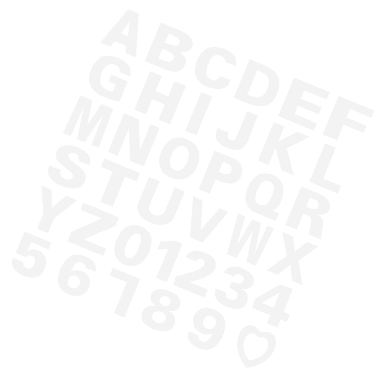 LIFKOME Stencil Alfabeto e Numeri per Torte 37 Pezzi Modelli Cuore, Strumenti Fai da Te per Decorazioni Compleanno e Matrimonio