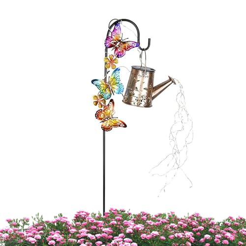Luz Solar Exterior, – premium sleek Linterna De Jardín Metal, Para Suelo Exteriores Con, Efecto Patio Terraza Pascua | Multipurpose Outdoor Indoor Utility functional durable elegant