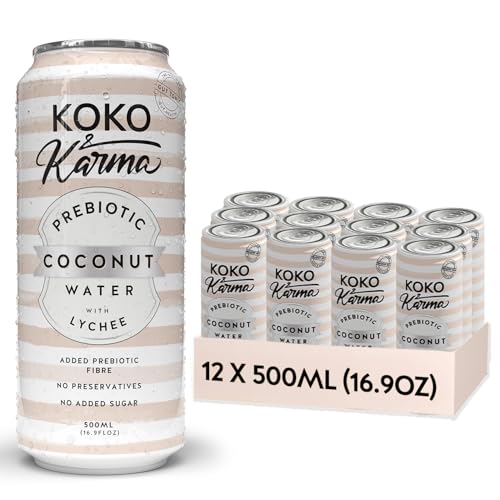 Koko & Karma Prebiotic Coconut Water with Lychee 12x16.9oz