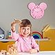 Lafocuse 3D Ziffern Maus Wanduhr für Jungen und Mädchen, Kinder Wanduhr Rosa Deko, Uhren fürs Kinderzimmer Kindergarten Schule 32x28x5cm