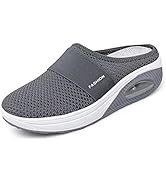 Diabetic Air-Cushion Slip-On Walking Shoes, Orthopedic Diabetic Slippers, with Arch-Support for W...