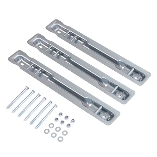 KUAFU 3PCS Rear Seat Brackets Compatible with 2007-2018 All Mercedes Benz Sprinter Models Steel Silvery Galvanized
