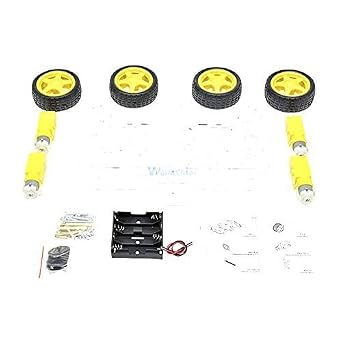 4WD Robot Smart Car Chassis Kits with Speed Encoder DIY kit for 51 M26 DIY Education Robot Smart Car Kit