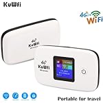Mobile WiFi Hotspot | KuWFi 4G LTE Unlocked Wi-Fi Hotspot Device | Portable WiFi Router with SIM Card Slot for Travel Support B2/B4/B5/B12/B17 for AT&T/T-Mobile - Image 3