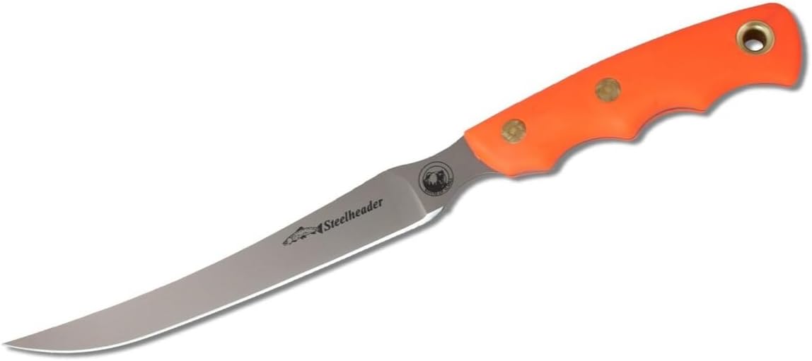 Knives of Alaska Steelheader Fixed Blade Hunting Knife 5.75" Fillet 440C Stainless Steel Blade Polymer Handle